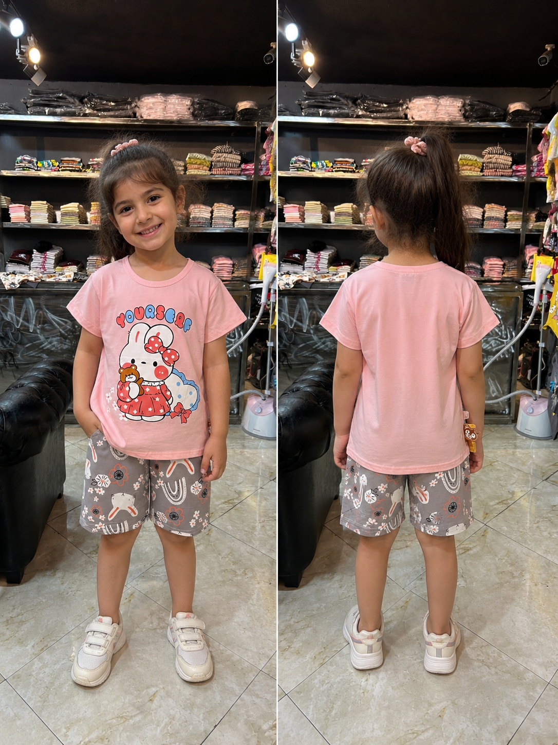 ست تیشرت و شلوارک راحتی وارداتی